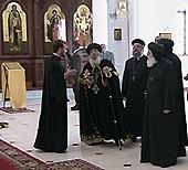 Коптский патриарх Шенуда III посетил единственный русский православный храм в южной части Африканского континента